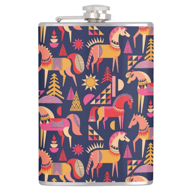 Cantil Cavalos escandinavos: Design decorativa sem costur (Frente)
