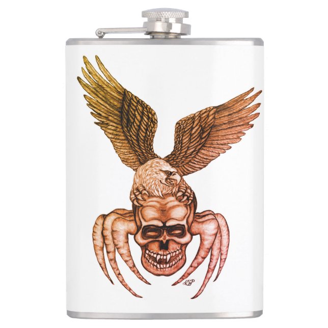 Cantil Caveira-aranha com águia (Frente)