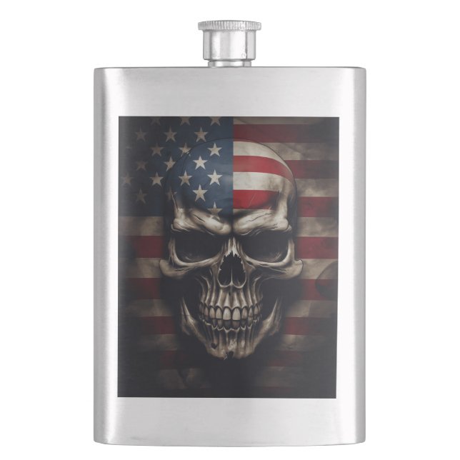 Cantil Caveira da Bandeira Americana  (Frente)