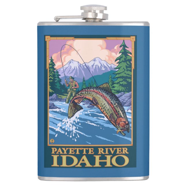 Cantil Cena da pesca com mosca - rio de Payette, Idaho (Frente)