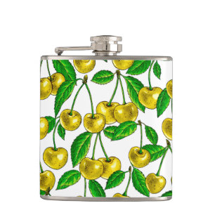 Cantil Cerejas amarelas em branco