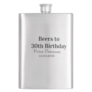 Cantil Cervejas para 30º aniversário nome data homem eleg