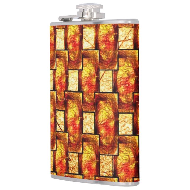 Cantil Chapas retangulares em laranja castanho esmerilado (Esquerda)