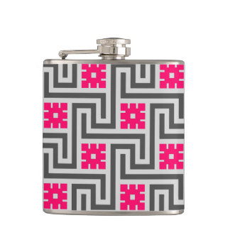 Cantil Chave Grega Deco, Cinza / Cinza e cor-de-rosa Fuch