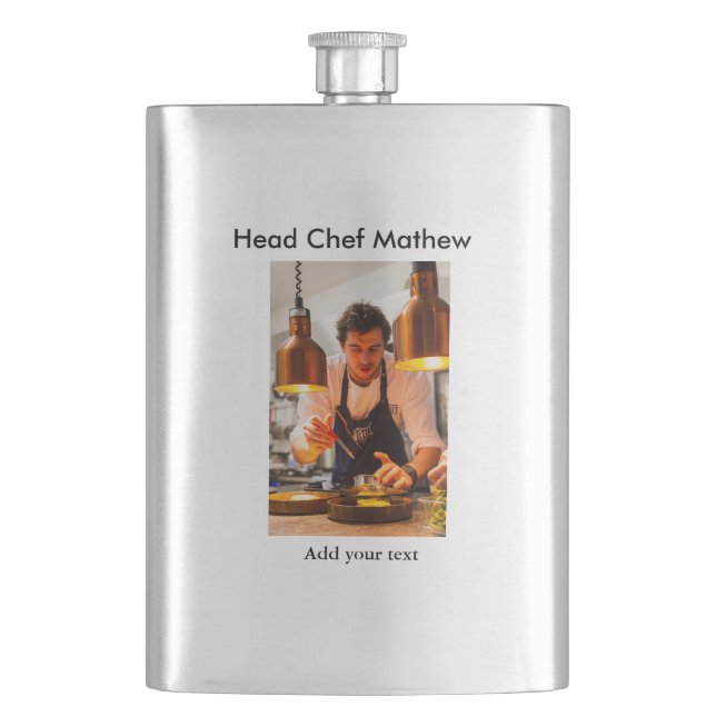 Cantil Chef cozinheiro adicionar nome texto homens cozinh (Frente)