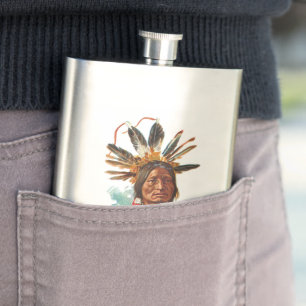 Cantil Chefe de Sioux do Blackfoot: Muitos chifres