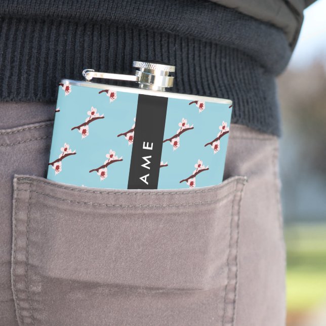 Cantil Cherry Blossom, Pink Sakura, Seu Nome (In Situ)