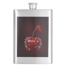 Cantil Cherry Rock Style Stainless Steel Flask