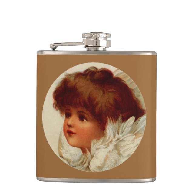 Cantil Cherub Angel Flask (Frente)