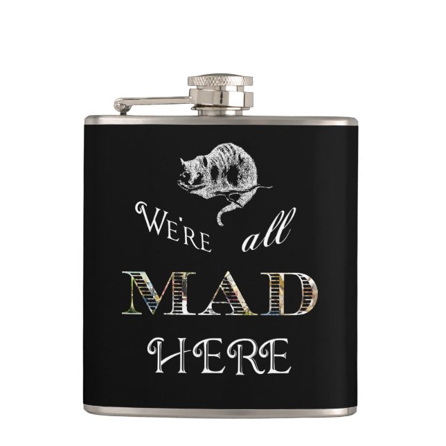 Cantil Cheshire Cat Fez Alice Flask (Frente)