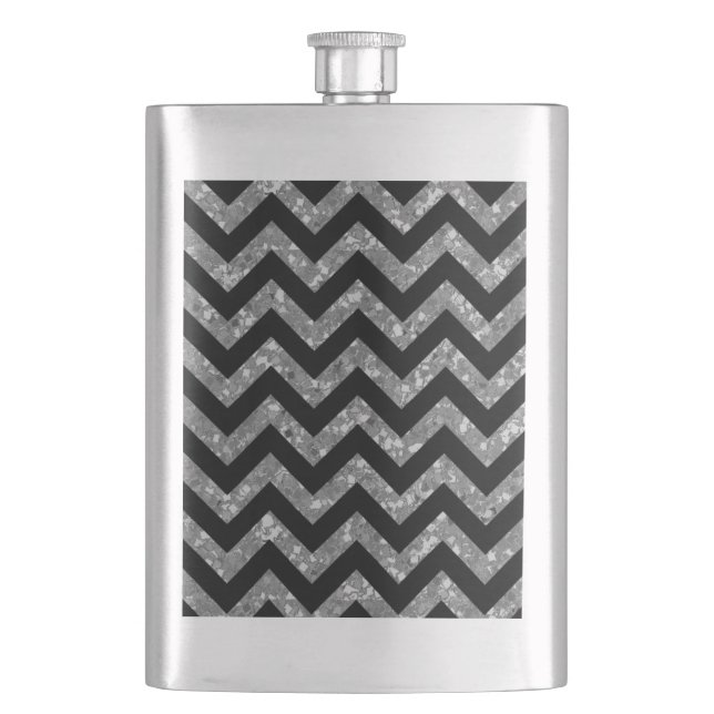 Cantil Chevron Glitter Classic Flask (Frente)