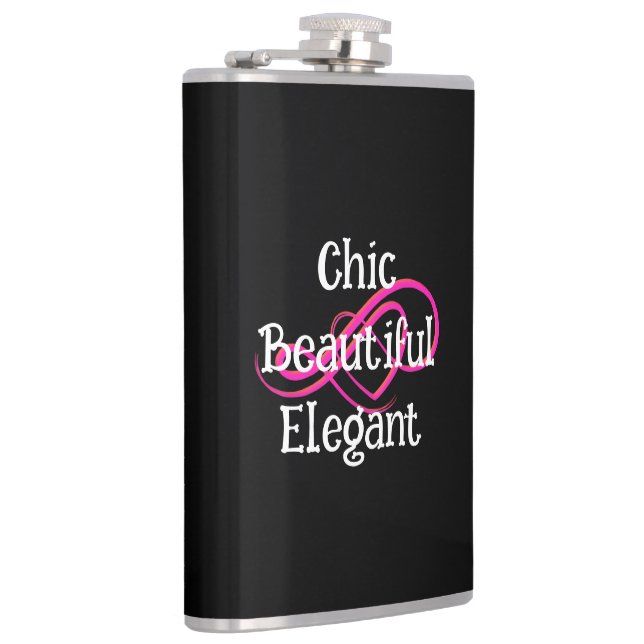 Cantil Chic, Beautiful, Elegant Vinyl Wrapped Flask (Direita)