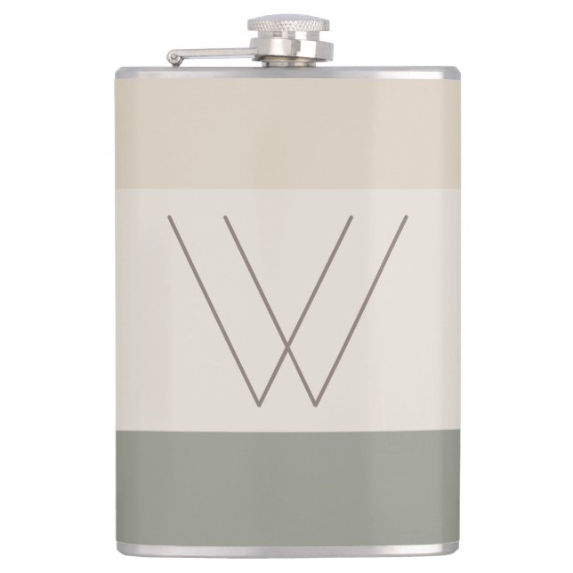 Cantil Chic personalizado com monograma inicial moderno (Frente)