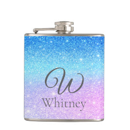 Cantil Chic Purple Ombre Blue Glitter Modern             