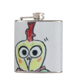 Cantil Chicken Vinyl Wrapped Flask
