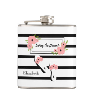 CANTIL CHIQUE FLASK_ " QUE VIVE" O _PINK IDEAL