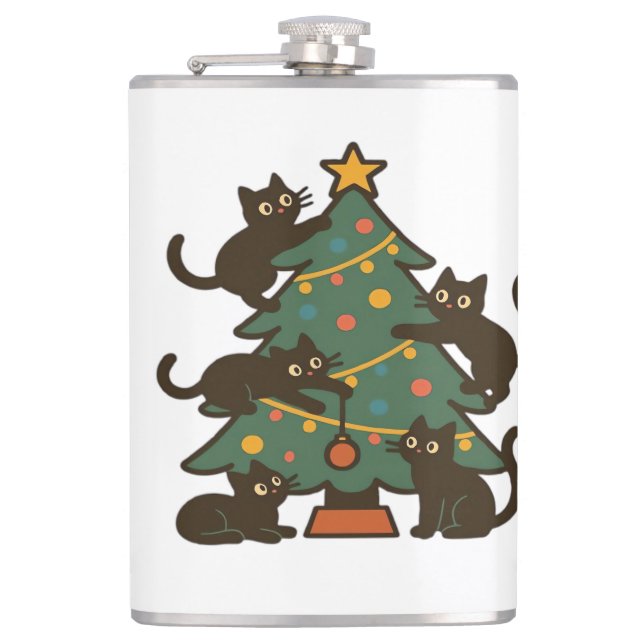 Cantil Christmas Cats Around The Tree Holiday Classic (Frente)