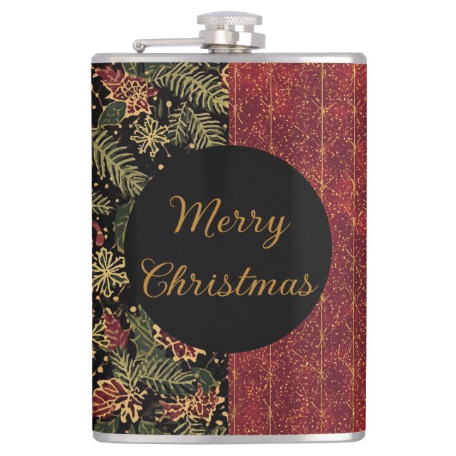 Cantil Christmas Flowers ,Red Gold Black,Merry Christmas  (Frente)