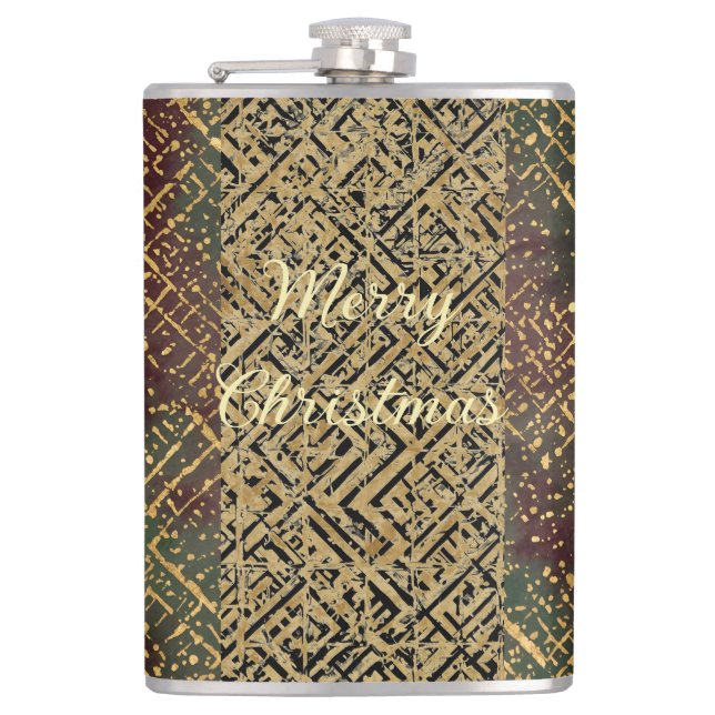 Cantil Christmas, Luxury Pattern, Red Gold Green Black (Frente)