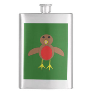 Cantil Christmas Robin Flaskes