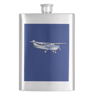 Cantil Chrome Cessna Silhouette voando de azul