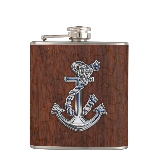Cantil Chrome Rope Anchor na Impressão Wet Mahogany (Frente)