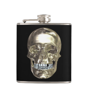 Cantil Chrome Skull Flask