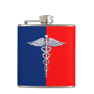 Cantil Chrome Style Caduceus - Liga dos Símbolos Médico
