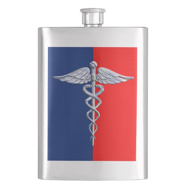 Cantil Chrome Style Caduceus - Liga dos Símbolos Médicos (Frente)