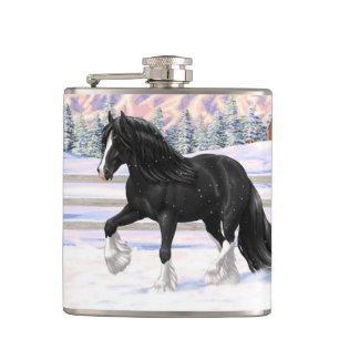 Cantil Cigano Negro Vanner Irlandês Cob Draft Horse Na N
