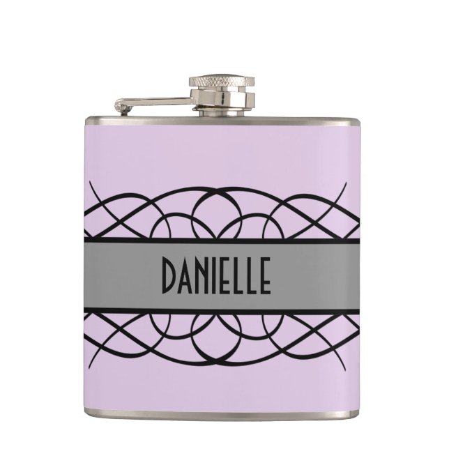 Cantil Cinza Deco Flourish Flask (Frente)