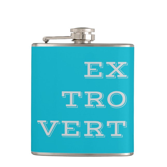 Cantil Cinza Extrovert Wrapped Vinyl Flask (Frente)