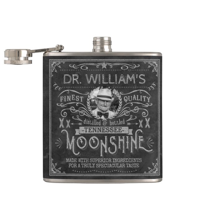 Cantil Cinza Personalizada de Medicina Hillbilly Vintage (Aberto)