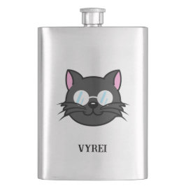 Cantil Cinza Preta de Gato Negro  Óculos para Vestir Gato