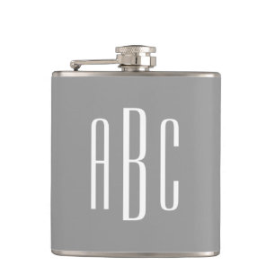 Cantil Cinzas modernas e branco, simples, três letras, m