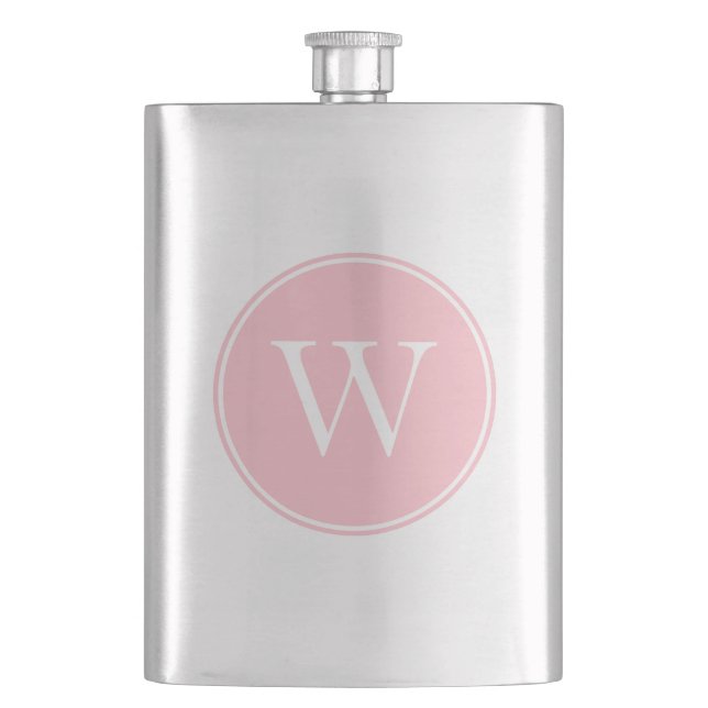 Cantil Círculo Rosa Monogramado com Anel (Frente)