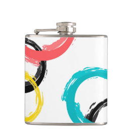 Cantil Círculos coloridos, legal, modernos, de pincel mod