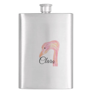 Cantil Cisne simples rosa vermelho rosto aquarela animal