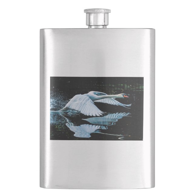 Cantil Cisne Voador Sobre Água (Frente)