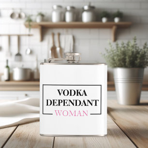 Cantil Citação de uma mulher dependente de Vodka modern