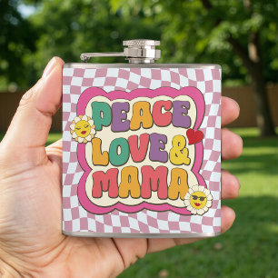 Cantil Citação Retro Groovy Mama Tipografia Dia das Mães