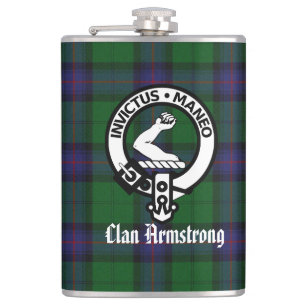 Cantil Clan Armstrong Crest Crachá e Tartan