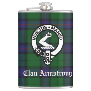 Cantil Clan Armstrong Crest Crachá e Tartan