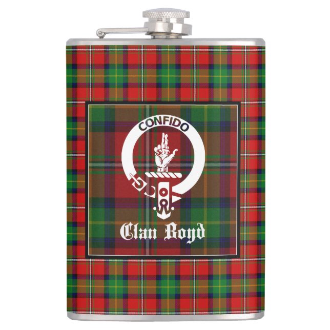 Cantil Clan Boyd Crest Crachá & Tartan (Frente)