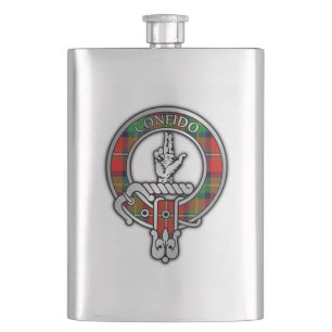 Cantil Clan Boyd Crest & Tartan Flask