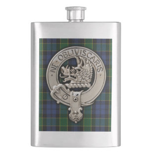 Cantil Clan Campbell Crest & Breadalbane Tartan