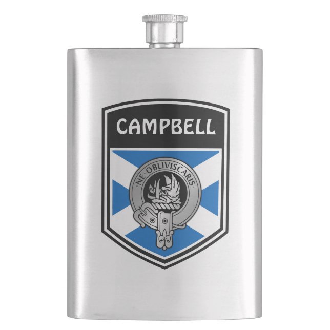 Cantil Clan Campbell Crest & Tartan (Frente)