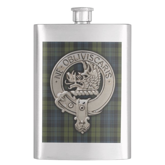 Cantil Clan Campbell Crest & Tartan (Frente)