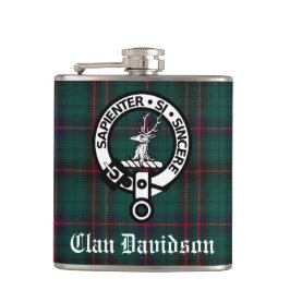 Cantil Clan Davidson Crest Crachá e Tartan