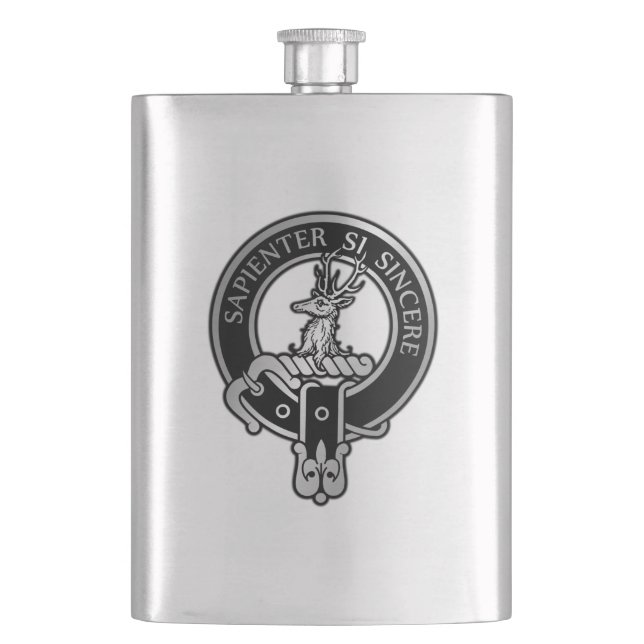 Cantil Clan Davidson Crest Flask (Frente)